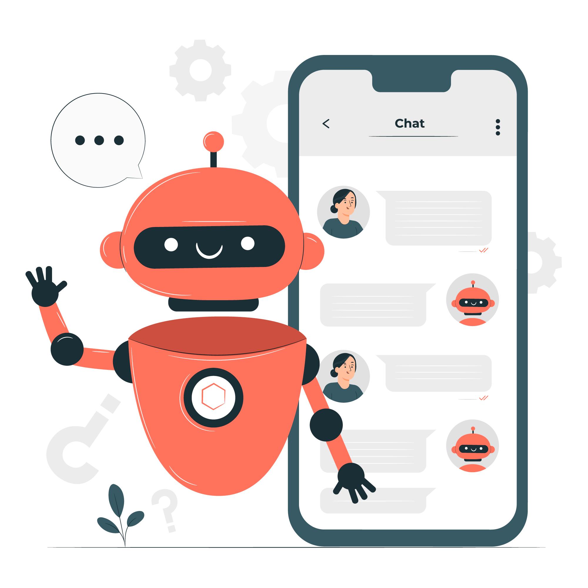An AI chatbot conversation interface for customer support.